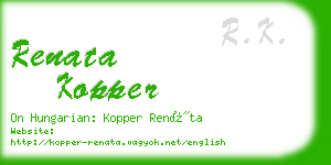 renata kopper business card